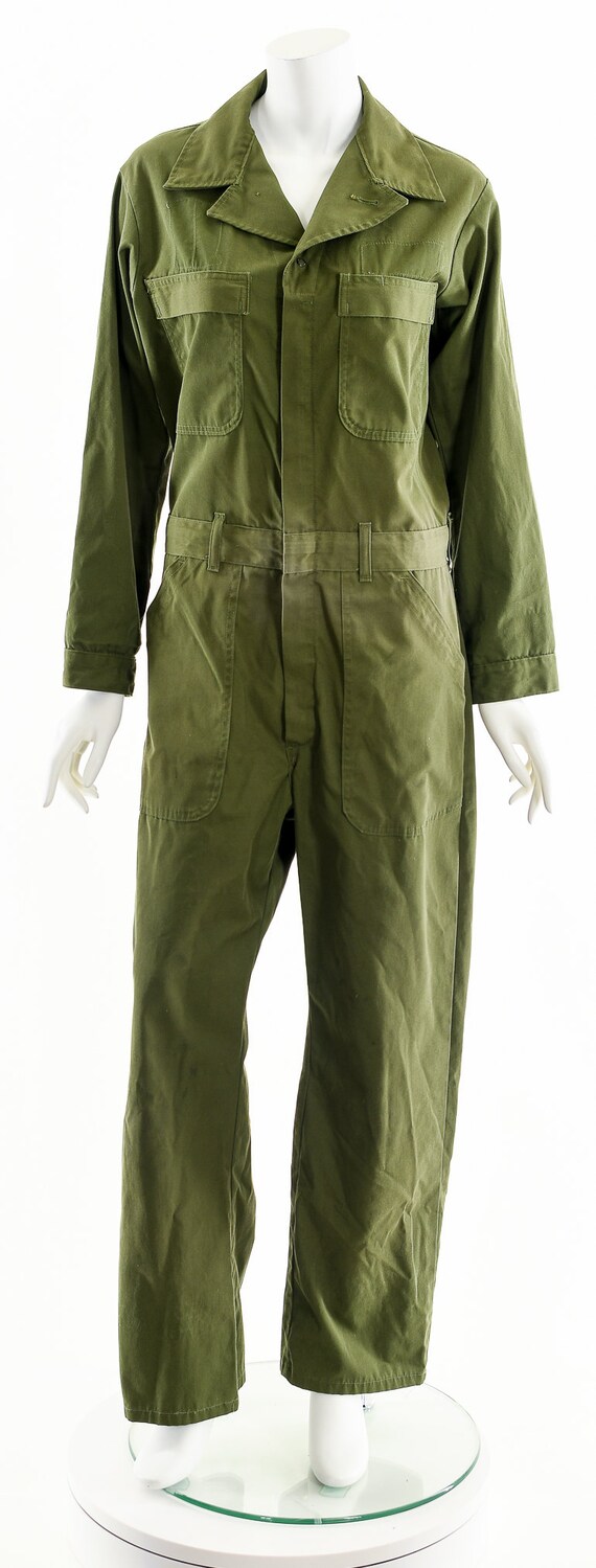 Green Workwear Coverall Jumpsuit,Military Issue J… - image 4