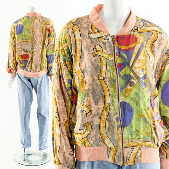 Celestial Bomber Jacket,Sun Moon Stars Jacket,Pin… - image 6