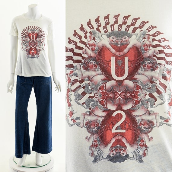 U2 Vintage Tour Tee, "The Future Needs A Big Kiss"