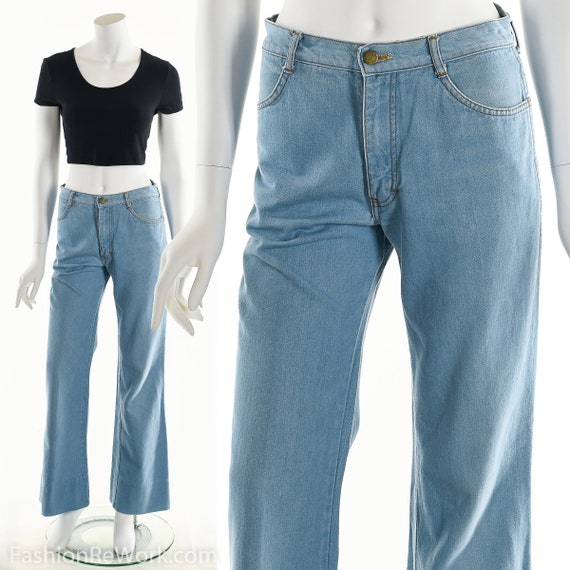 Denim Bell Bottoms, Brittania bell bottoms, Vinta… - image 2