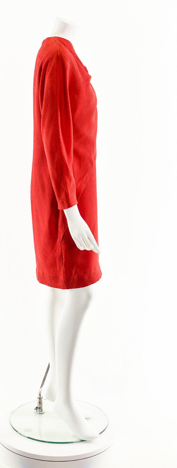 Krizia 40 Italian Red Dress,Vintage 80's Krizia D… - image 5