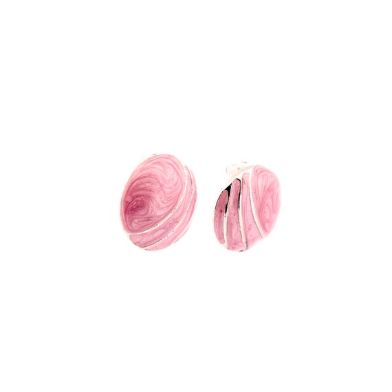 Cosmic Rose Marble Statement Earrings - image 8