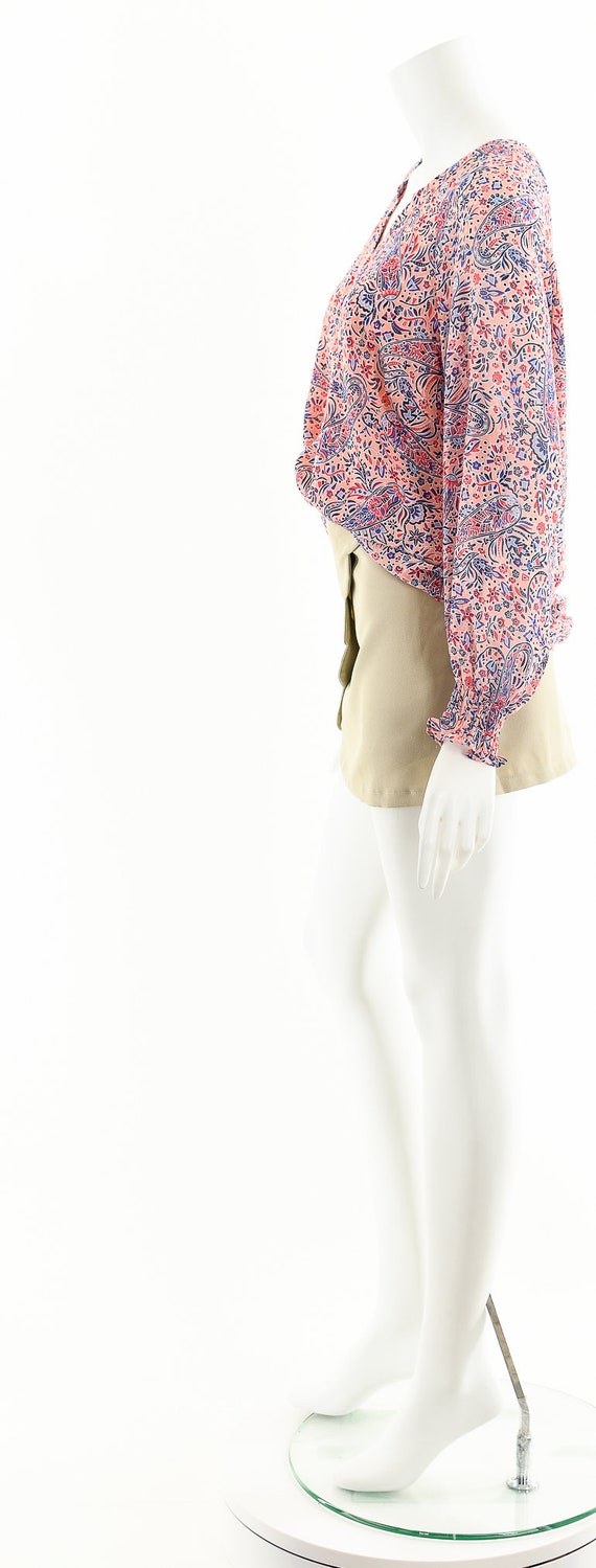 Pink Paisley Bohemian Blouse - image 10