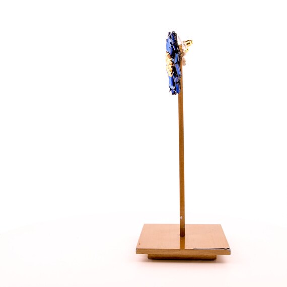 sequin beaded statement earrings 80s - image 3