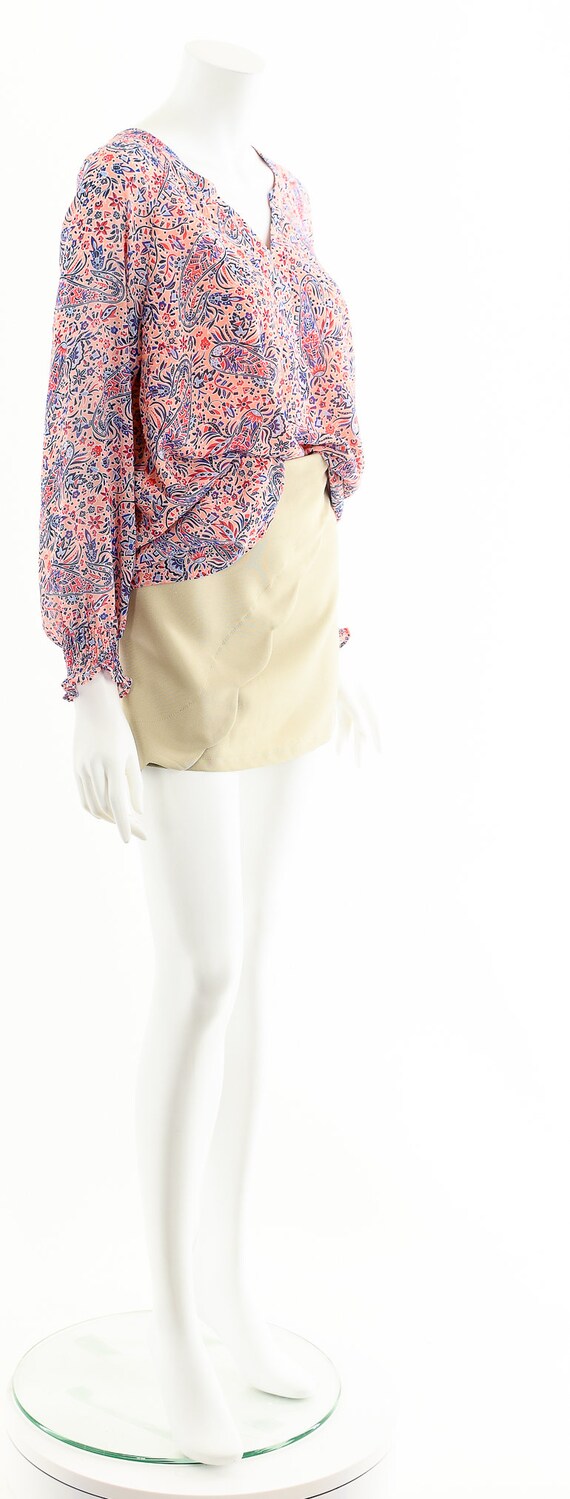 Pink Paisley Bohemian Blouse - image 5