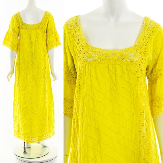 Sunny Yellow Mexican Wedding Dress - image 3