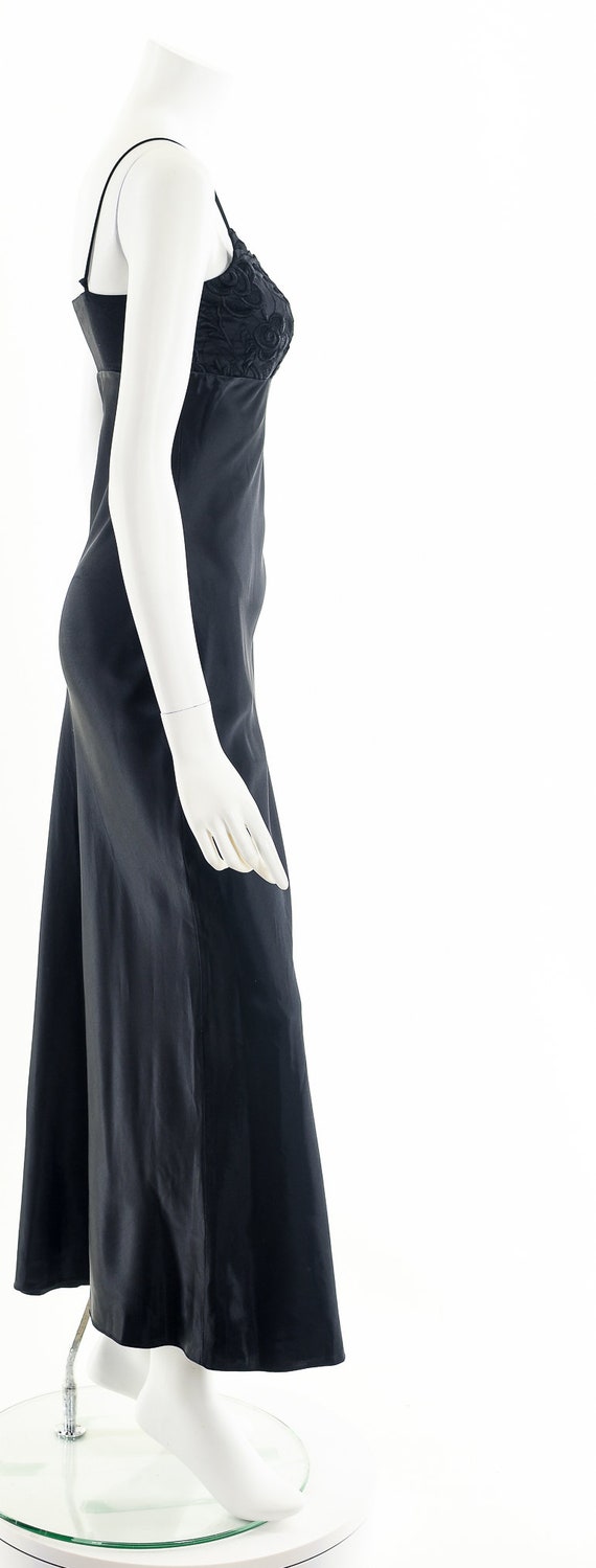 Black Empire Waist Slip Dress - image 5