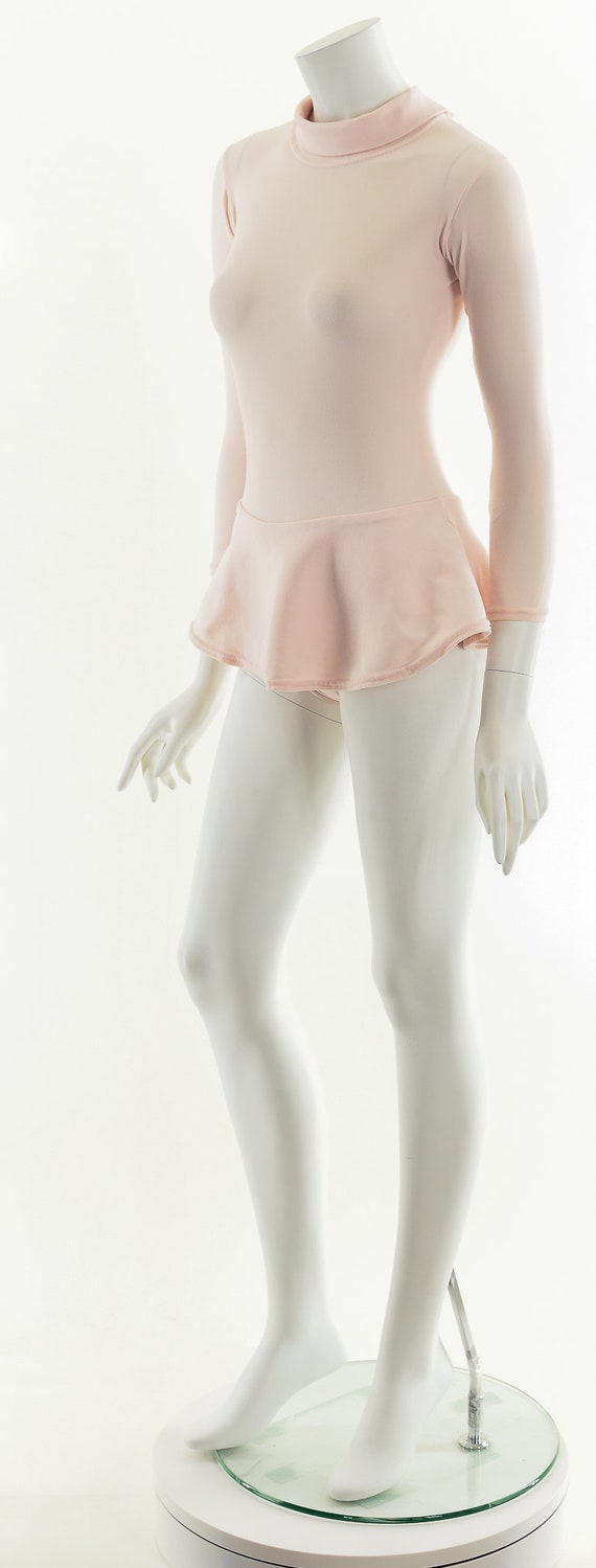 Baby Pink Bodysuit,70s Turtleneck Bodysuit,Vintag… - image 10