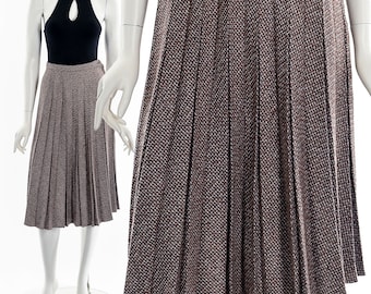 60&#39;s Melange Knife Pleat Skirt