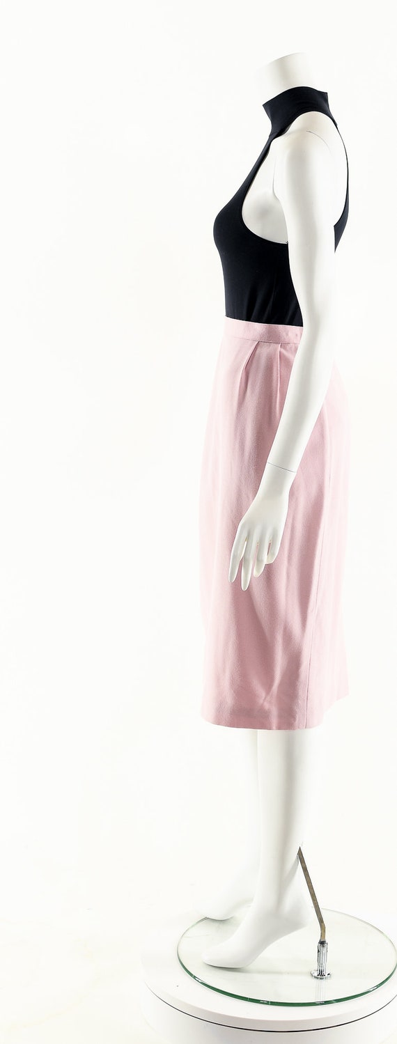 Baby Pink Skirt,High Waist Skirt,Vintage Pencil S… - image 9