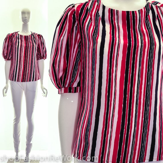 ITALIAN Striped blouse 60s