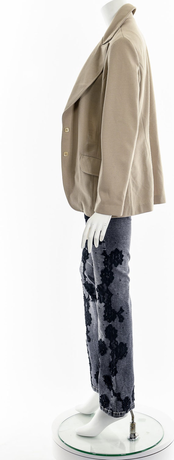 Minimalist Neutral Blazer Jacket - image 9