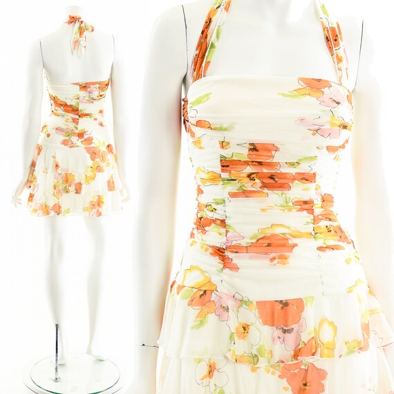 Coconut Girl Halter Dress,Hibiscus Pink y2k Rever… - image 3