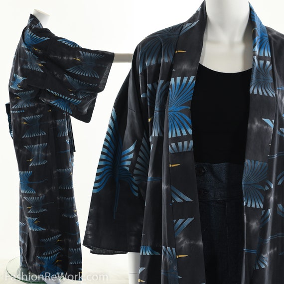 Crane Kimono Vintage Kimono Long Kimono Duster Jac