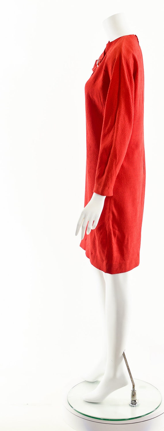 Krizia 40 Italian Red Dress,Vintage 80's Krizia D… - image 9