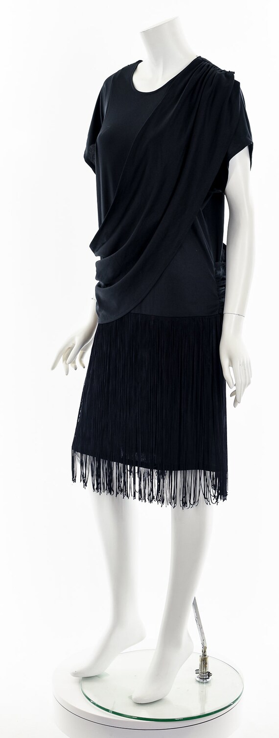 Drop Waist Fringe Dress 70s
