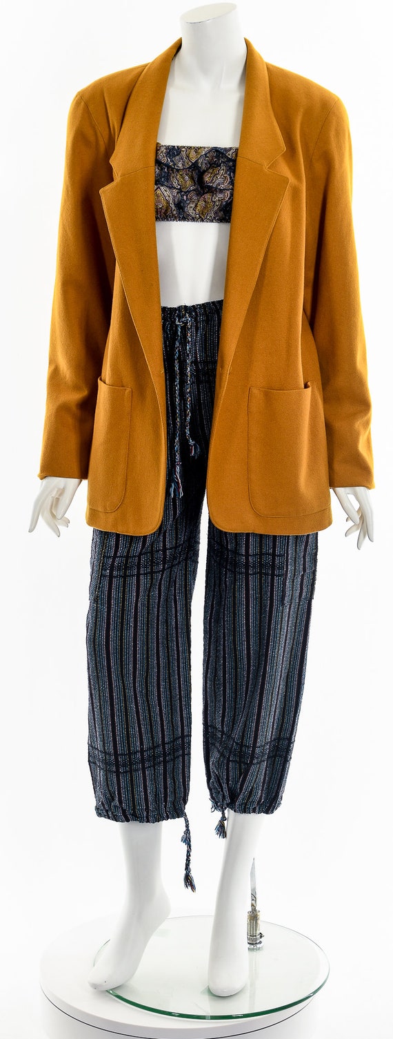 Ochre Woolen Suit Jacket - image 4