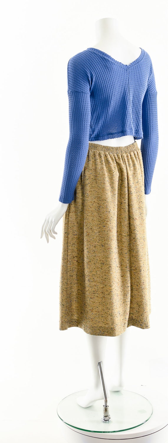 Melange Sandstone Midi Skirt, Neutral Speckled Mi… - image 8