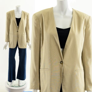 Khaki Blazer Suit Jacket