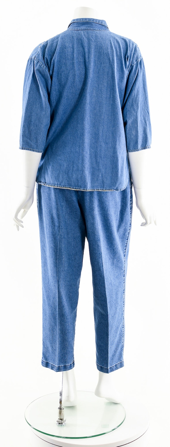 Studded Chambray Button Down 90s - image 7