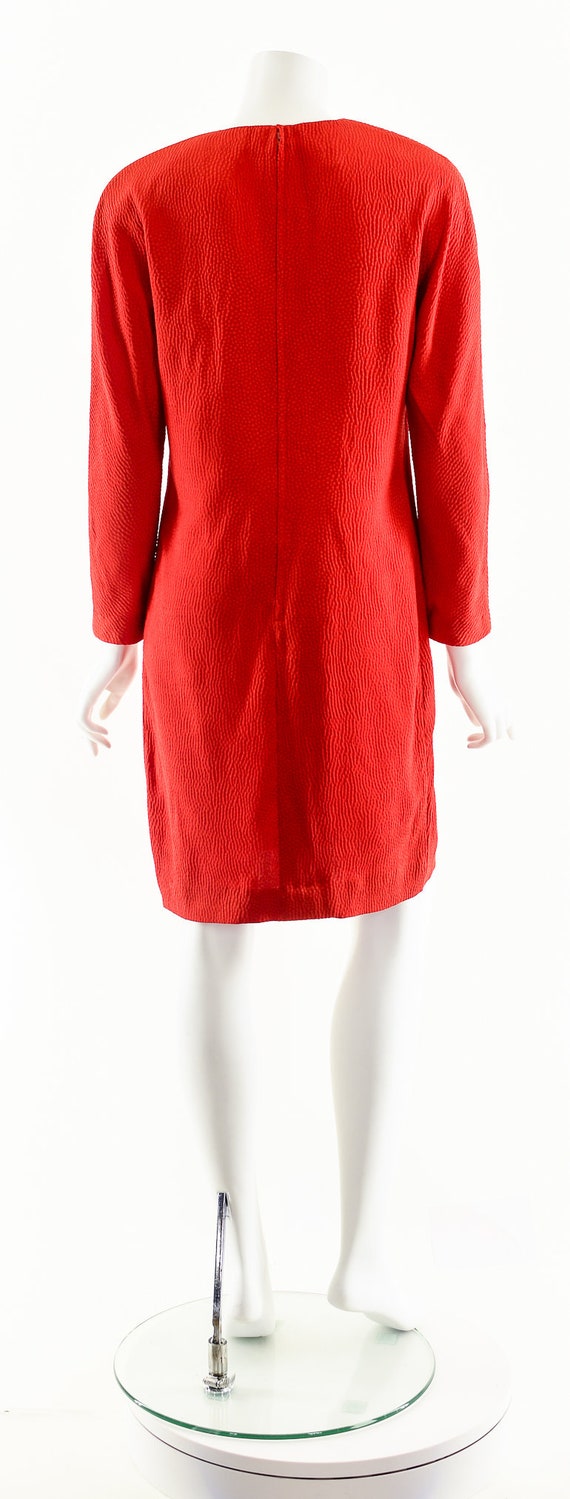 Krizia 40 Italian Red Dress,Vintage 80's Krizia D… - image 7
