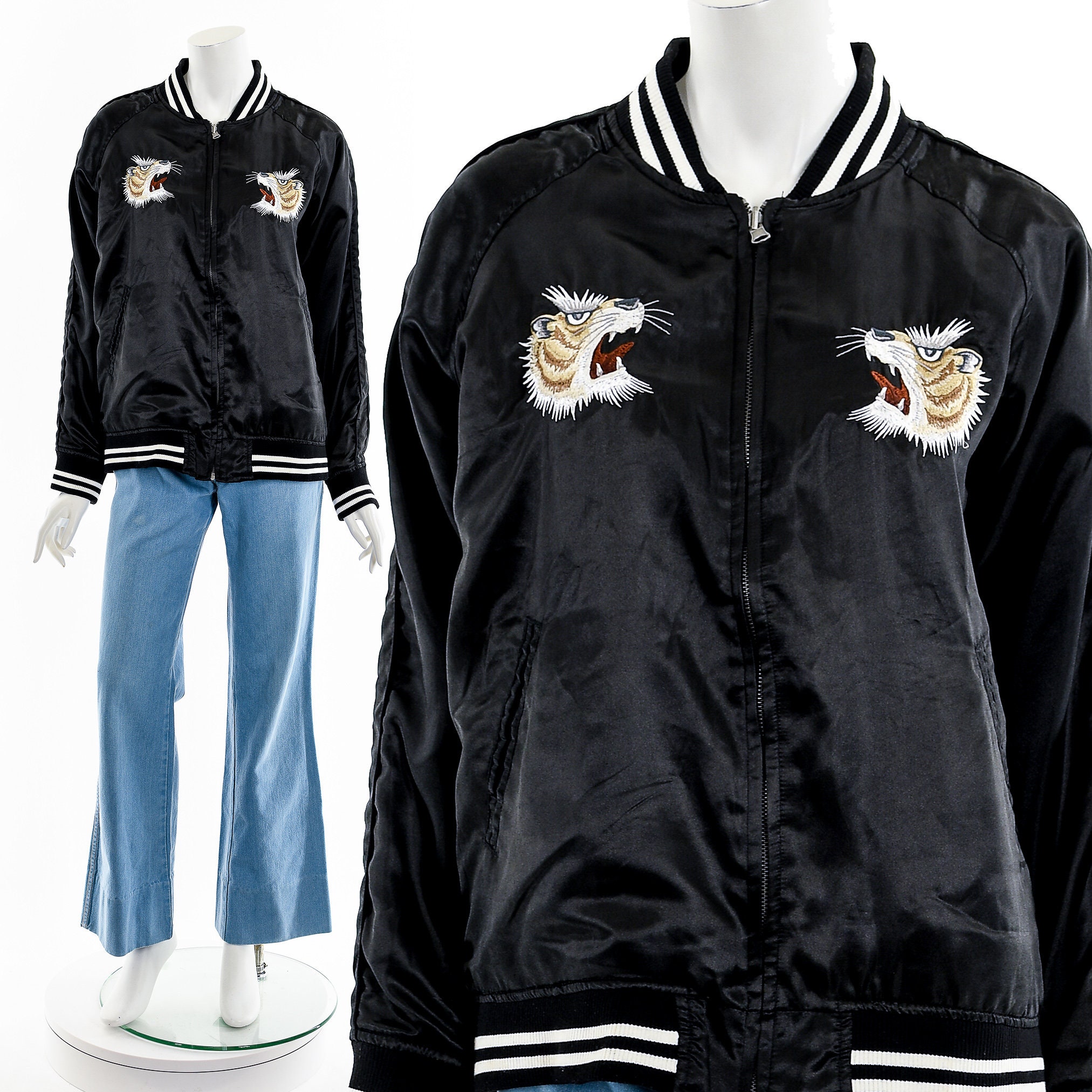 2019 Mens Japanese Embroidery Jacket Coat Hip Hop Streetwear