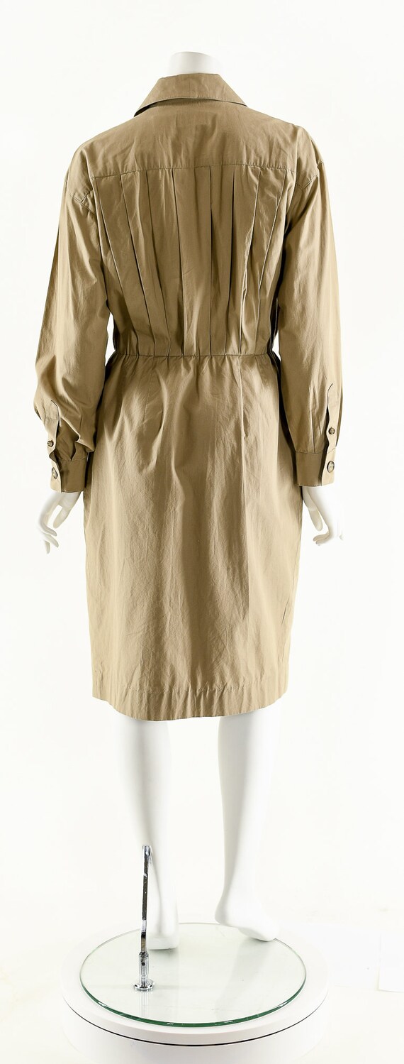 Khaki Wrap Dress,Utilitarian Inspired Dress,Milit… - image 7