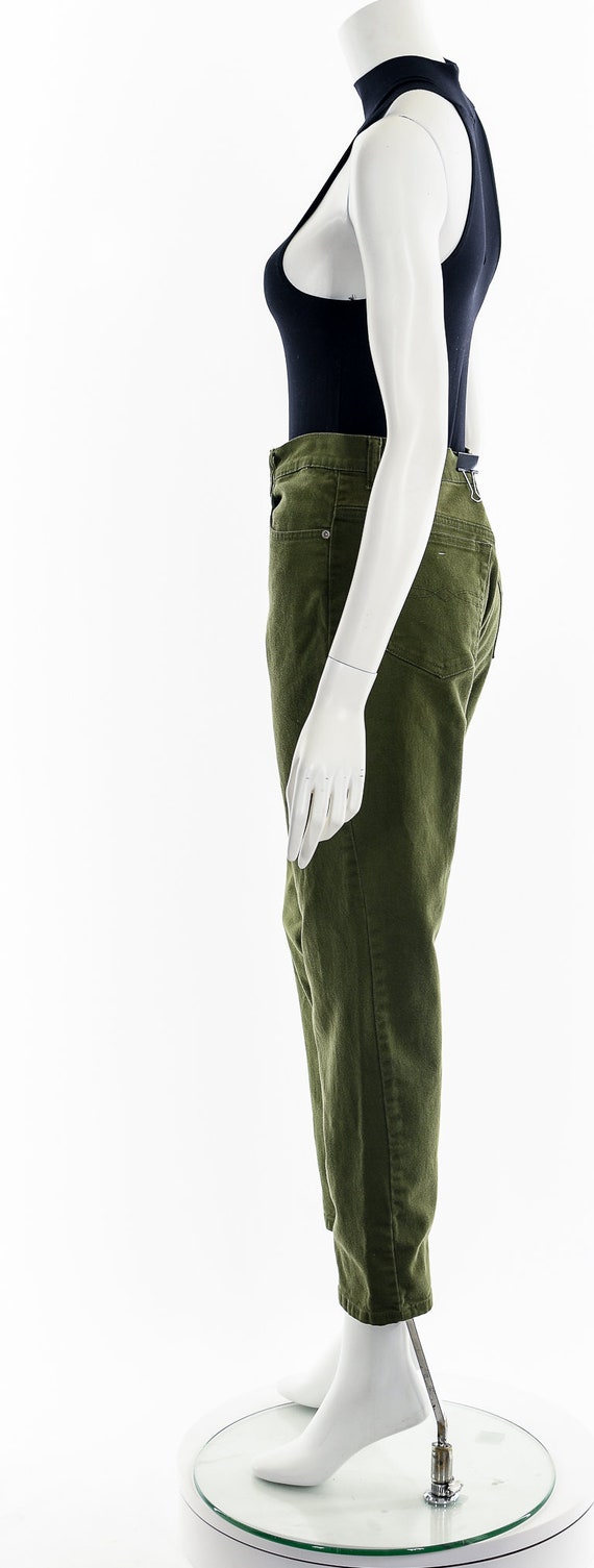 Olive Green High Waist Jeans - image 9