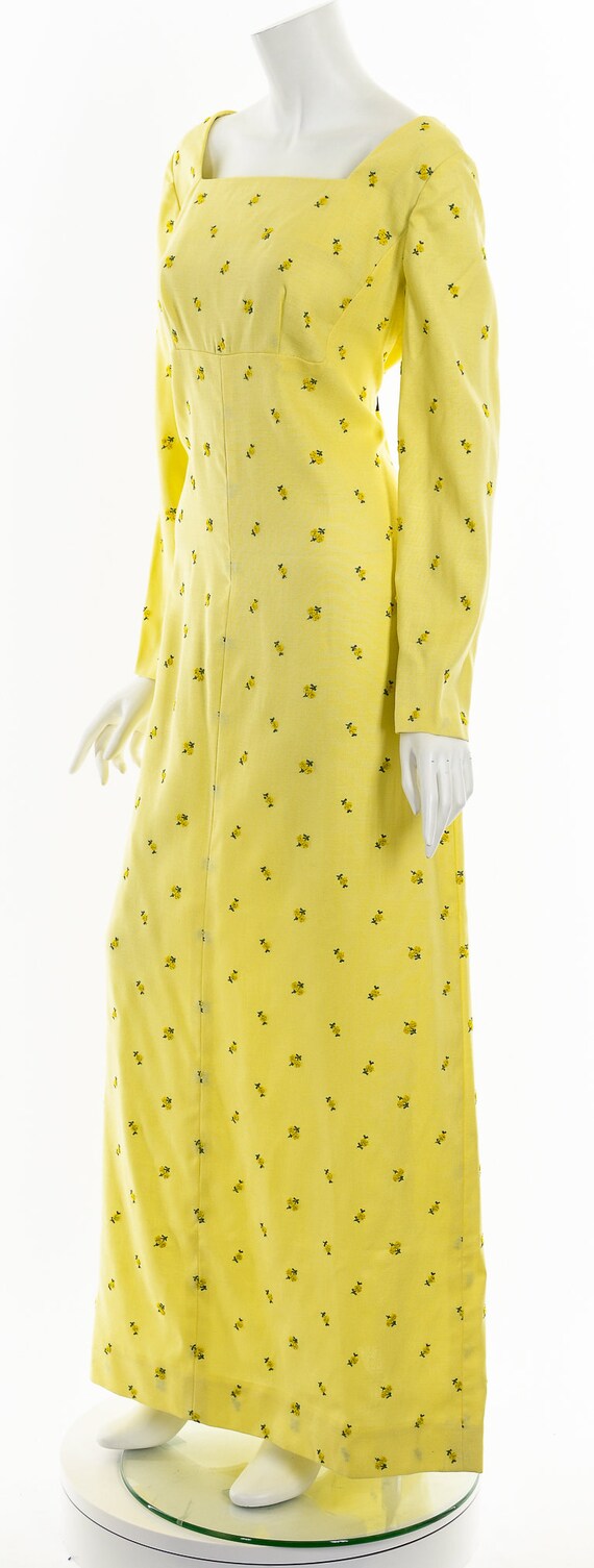 Vintage Embroidered Long Dress<BR/>
