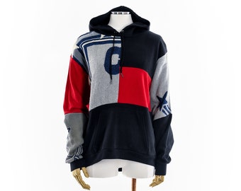 Bluza z kapturem Dallas Cowboys Unisex z przeróbką patchworku