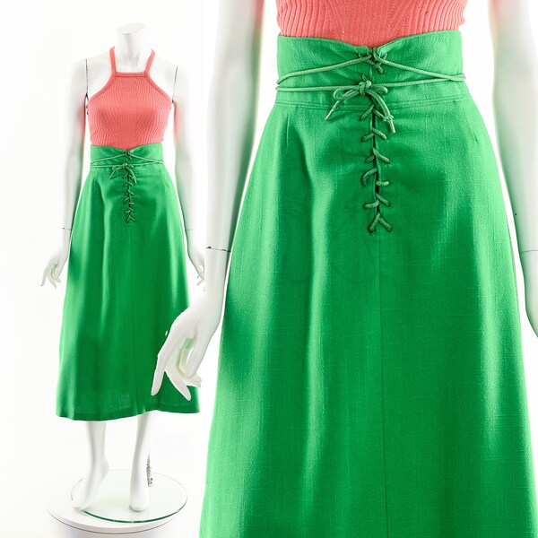 Kelly Green Skirt Etsy