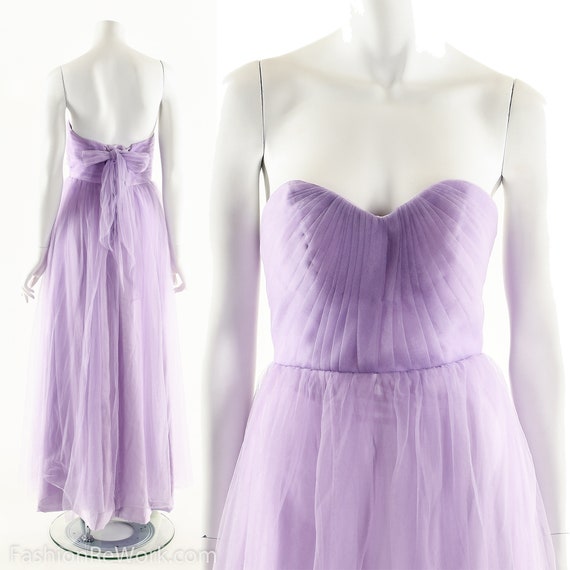 Strapless Corset Dress,Sweetheart Purple Dress,Ple