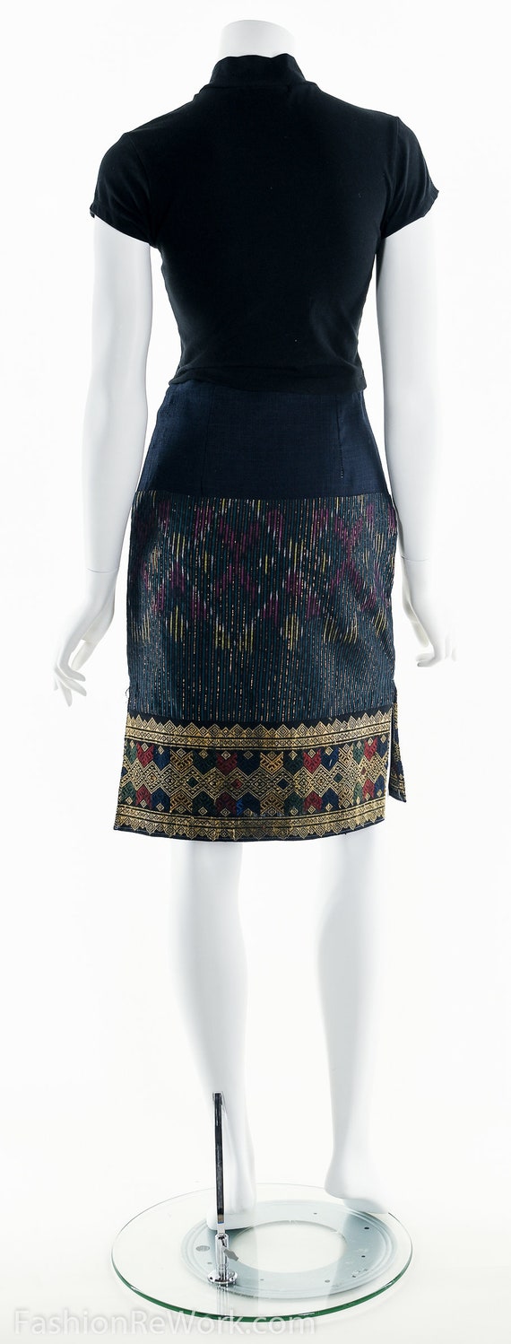 Hmong Skirt, Thai Pencil Skirt, Ethnic Skirt, Boh… - image 5