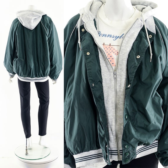 ジャケット・アウター EU vintage mintgreen design blouson Women's Black/Blue Legend Avirex N4 Cropped Jacket