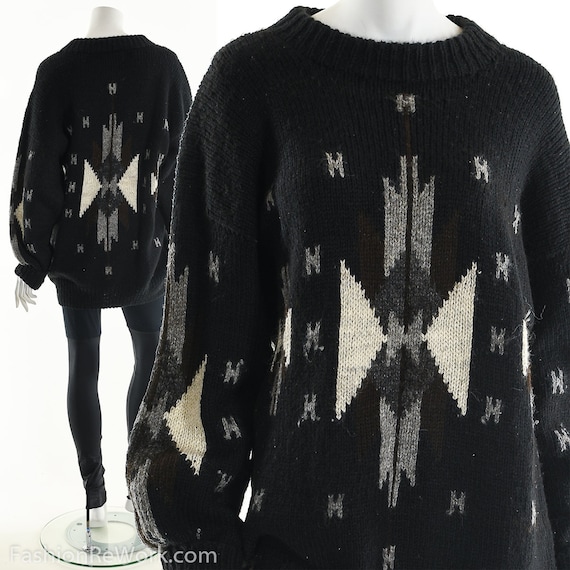 Alpaca Sweater, Vintage Alpaca Wool Sweater, Boliv