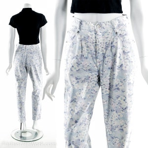 Pastel Floral Mom Jeans 90s