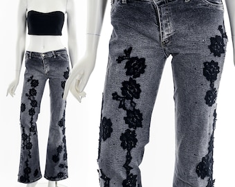 VINTAGE Early 2000s Y2K Black RL Ralph LAUREN Low Rise Waist