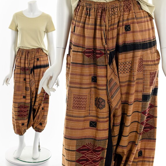 Women's Cargo Drawstring Harem Pants