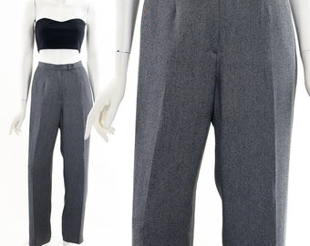 gray trousers, vintage gray pants, work pants, office wear, 2000s pants, 2000s trousers, 90s trousers