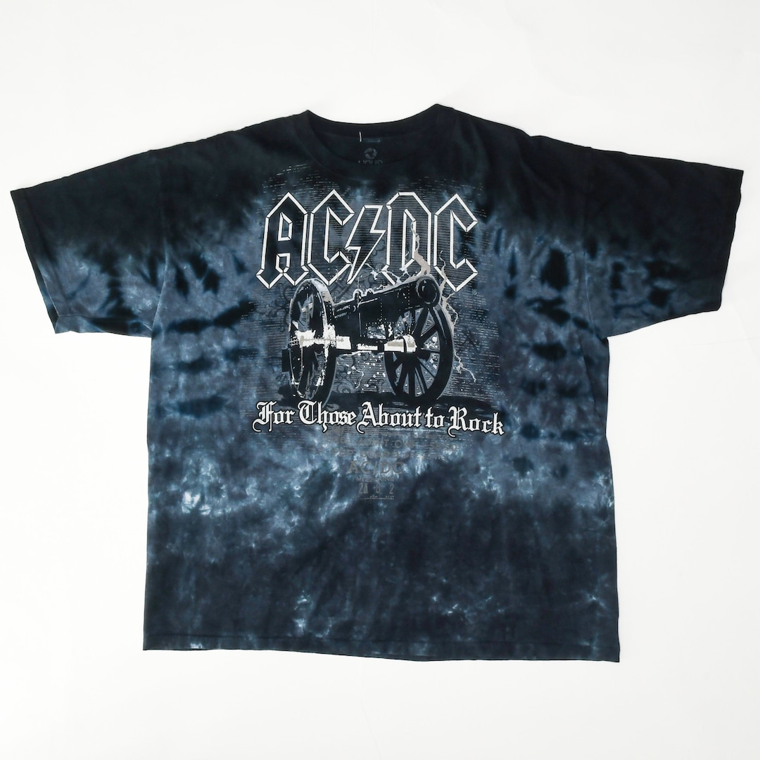 acdc tie dye shirt