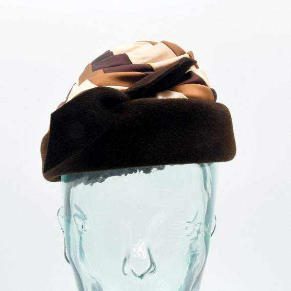 Chocolate Caramel Swirl Wrap Hat - image 2