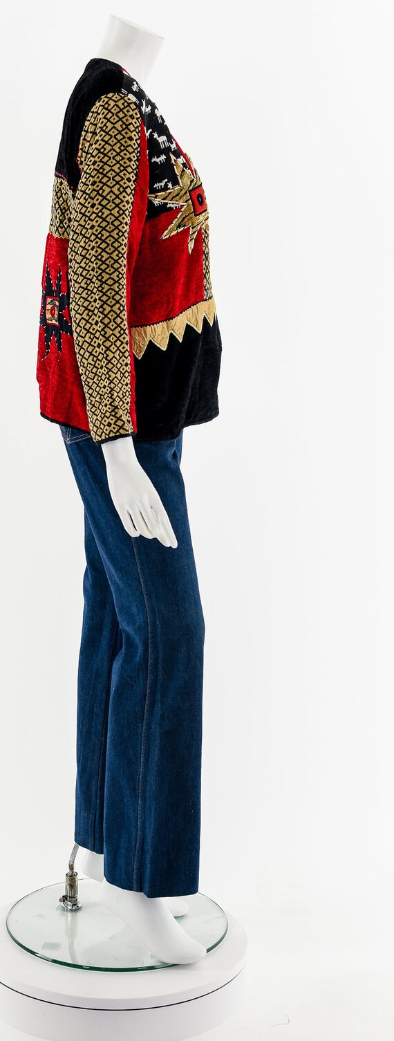 Textile Patchwork Wearable Art Jacket - image 5