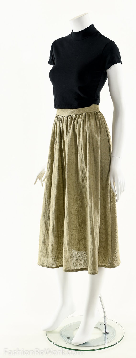 MINIMALIST Gauze Skirt, Beige India Gauze Skirt, … - image 5