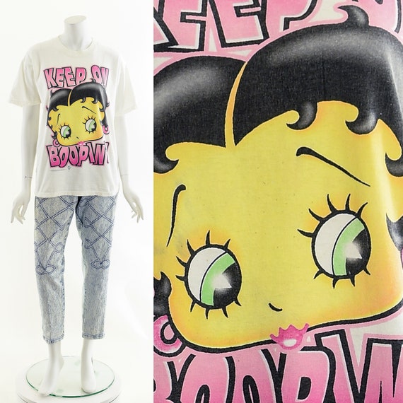 Betty Boop Keep on Boopin Graffiti Airbrush Tshirt - image 2