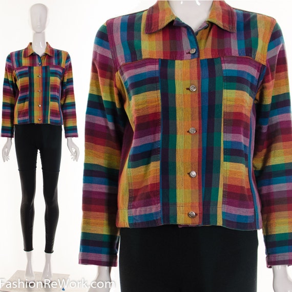 Rainbow Linen Jacket Ombre Multicolored RAINBOW Bu