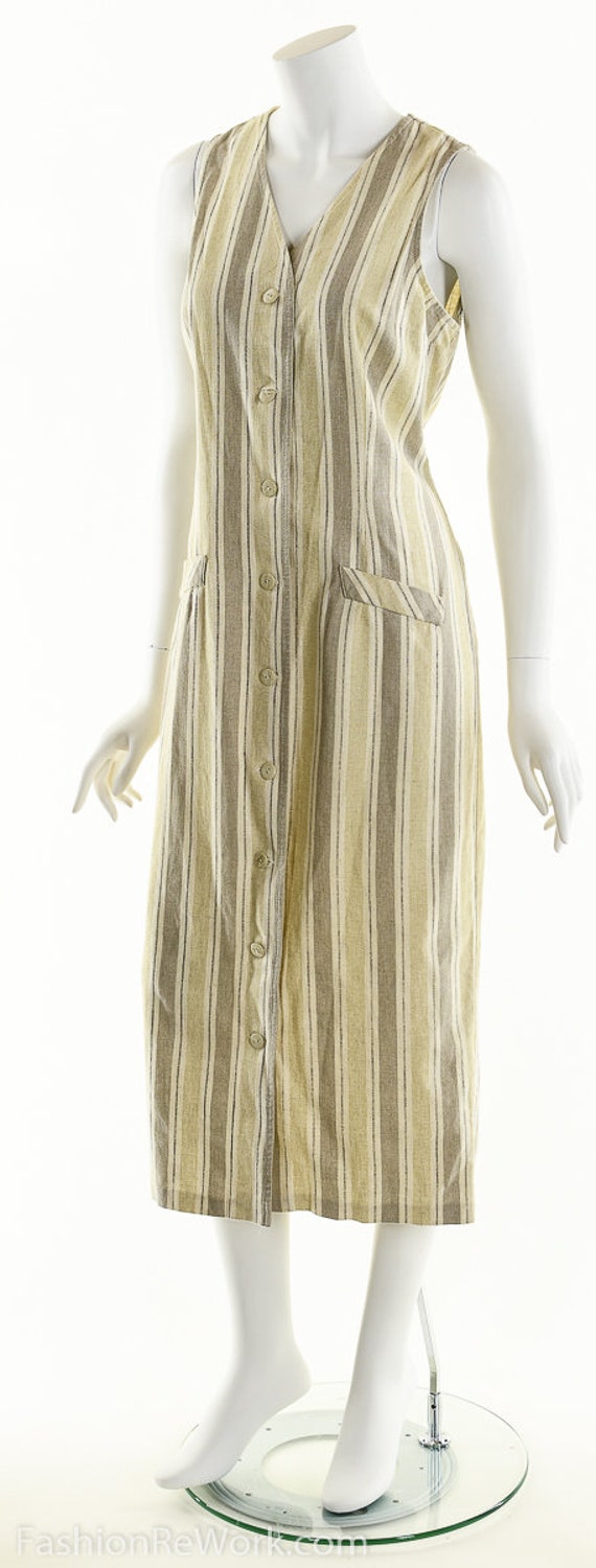 90's Linen Sheath Dress by Positive Image main image 1