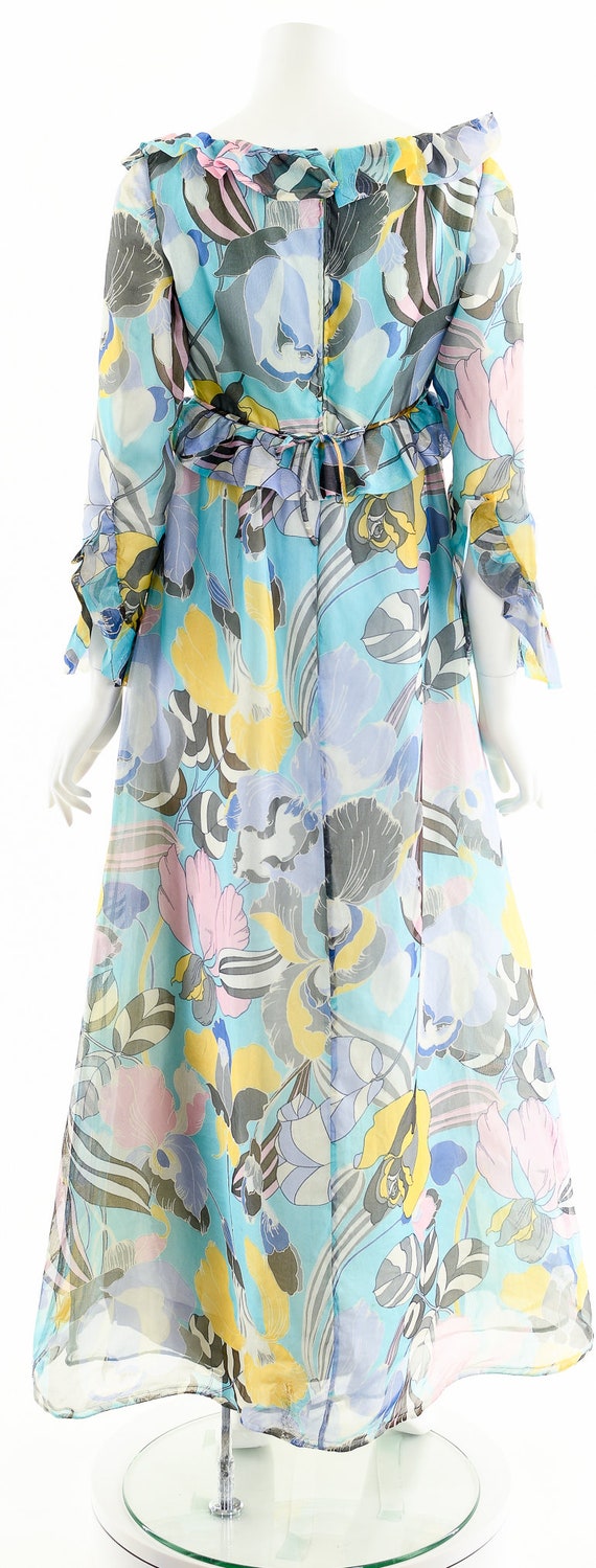 Kiki Hart Bonwit Teller Dress,70's Multicolored C… - image 7