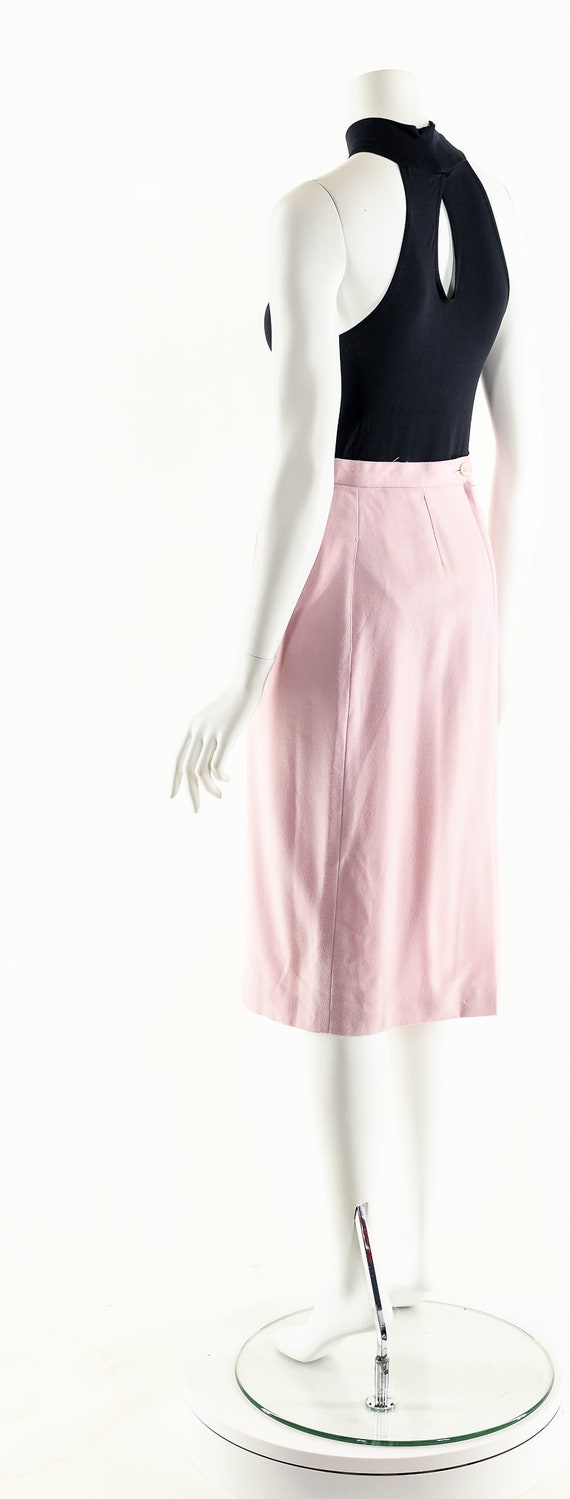 Baby Pink Skirt,High Waist Skirt,Vintage Pencil S… - image 8