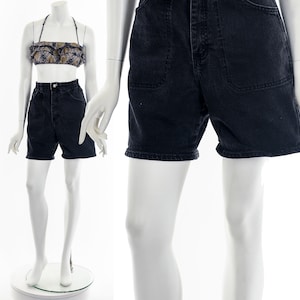 Black Denim Lee Shorts