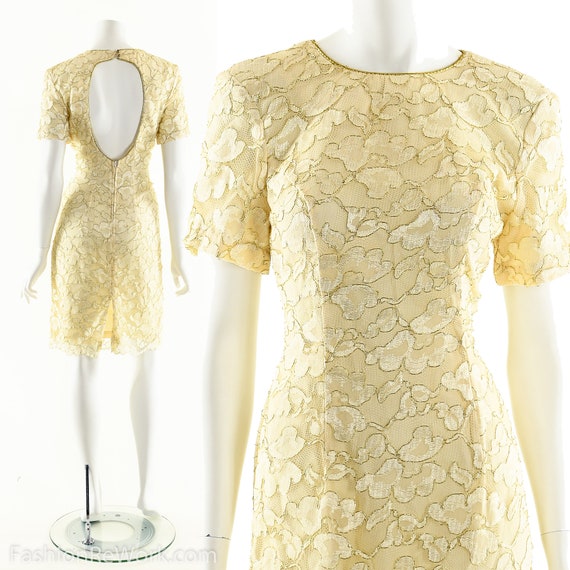 cream white lace dress